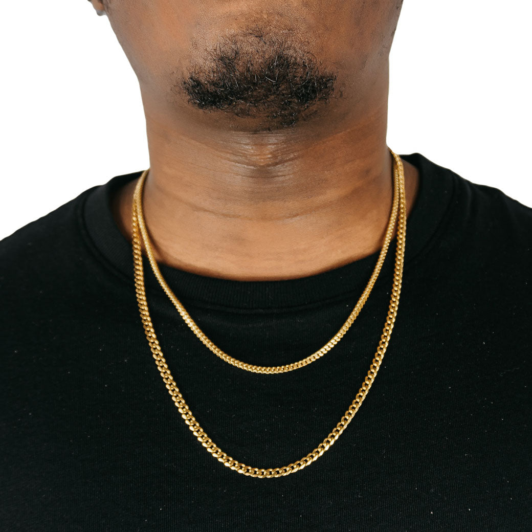 Cuban Link & Franco Chain Combo Gold – Vessaint